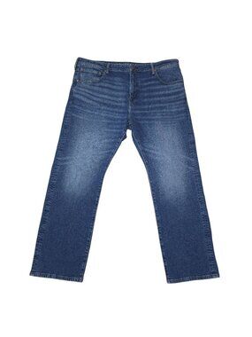 American Eagle Mens Relaxed Straight Flex Jeans 42x32 Blue Denim Comfortable